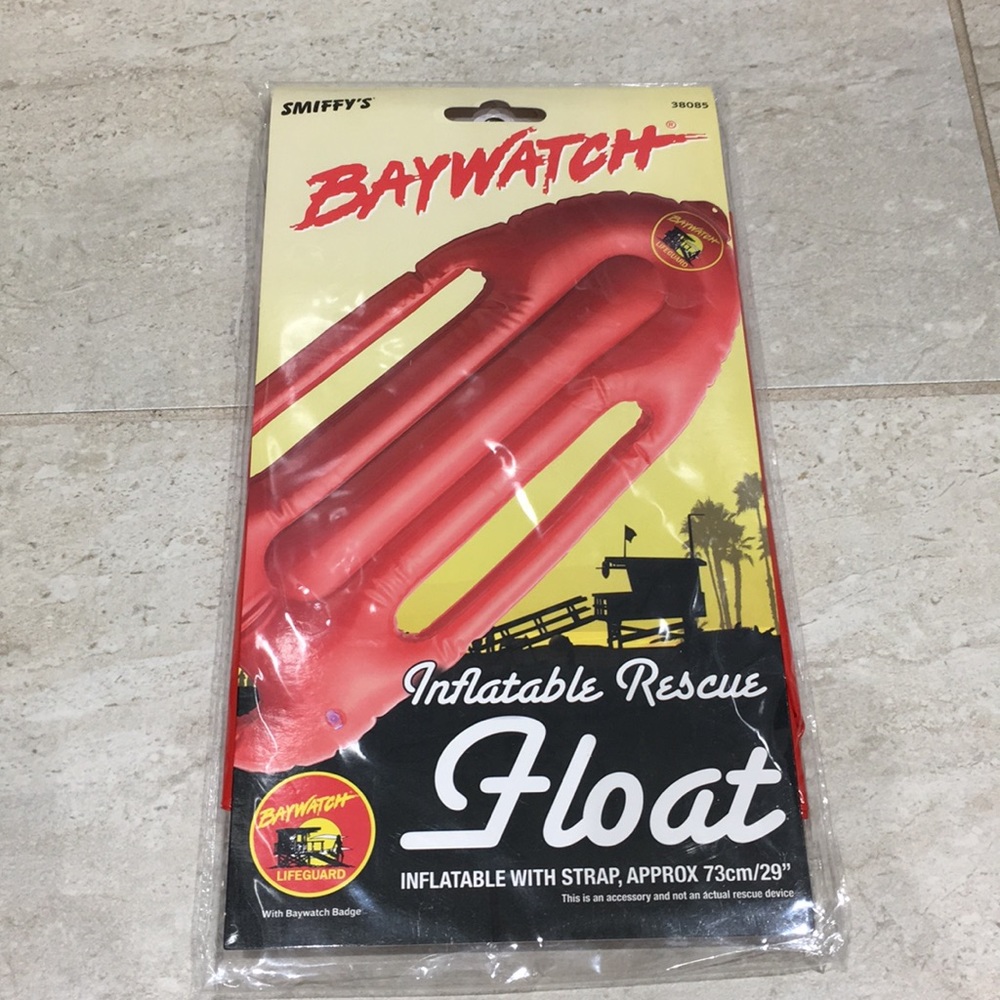Baywatch Lifeguard Inflatable Rescue Float & Patch - Picture 5 of 5